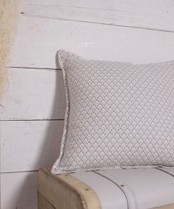 Coussin décoration imprimé 'SLOW LIFE KARMA' 'TODAY' - Beige