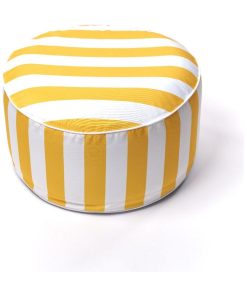 Pouf gonflable SUMMER STRIPES - Jaune