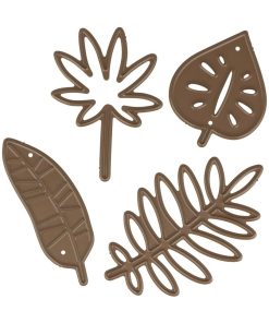 Matrices de découpe 4 minies feuilles tropicales - N/A