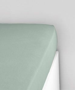 Drap housse 1 personne uni 'ESSENTIAL' 'TODAY' - Vert