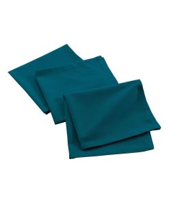 3 Serviettes de table coton recycle Collection Grand Mistral - Bleu canard