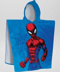 Cape de bain 'Spiderman' - bleu/rouge