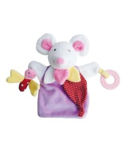 doudou Doudou et compagnie Souris Violet papillon activitee dentition DC3005 Magic Marionnette - Violet