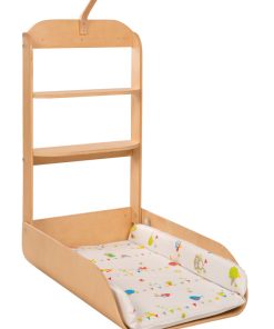 ROBA Table À Langer Murale + Matelas À Langer "waldhochzeit" - Naturel - Marron