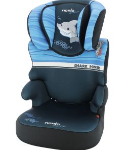 Rehausseur Enfant Befix Groupe 2/3 (15-36kg) - 4 Étoiles Adac - Shark - Noir Bleu