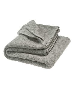 Couverture en laine Mérinos - Gris - Gris