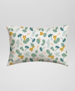 Coussin imprimé 'jungle' - Vert
