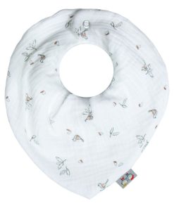 Bavoir bandana gaze de coton, Melody - Multicolore
