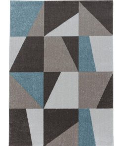 Tapis salon 200x290 ORICE Bleu OEKO TEX idéal pour Salle à manger - Bleu
