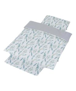 Parure de lit bébé en coton, Eucalyptus - Multicolore