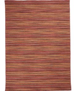 Tapis salon 160x230 PENJADO Rouge fait main en laine Certification care and Fair idéal pour le salon - Rouge
