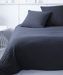 Couvre lit boutis ESSENTIAL - Bleu marine
