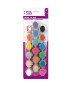 18 Minidoses Peinture Acrylique 3ml - N/A
