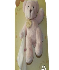 doudou Babynat Ours Beige mouchoir blanc BN3534 Les Douceurs Pantin - Beige