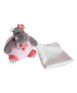 Doudou Babynat Hippopotame Rose Pantin - Zoé - Rose