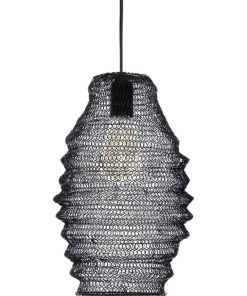 Suspension maillée en fer Ali H36 noir - Noir