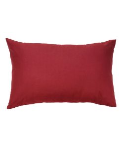 Taie d'oreiller bébé - 100% coton Bio - 'P'tit Basile' - Rouge bordeaux