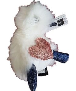 doudou Doudou et compagnie Canard Blanc Je T'aime cœur pattes bleu 18 cms Coin Coin Pantin - Blanc