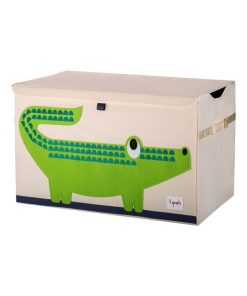 Coffre à jouets caisse de rangement Crocodile - Vert