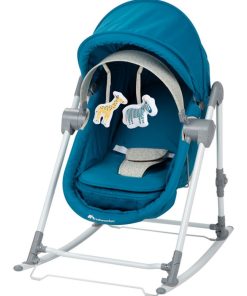 Bebe Confort Transat 3 en 1 bébé Calys, Balancelle, berceau, de 0 jusqu'à 9 mois (9kg), Happy Day - Multicolore