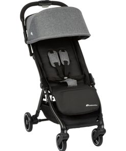 BEBECONFORT Poussette canne ultra compacte Bonny, pliage automatique, 4 roues, Black Chic - Noir Gris