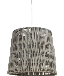 Suspension tambour TORNIO tissage vertical gris - Gris