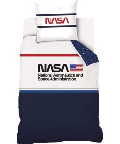 Housse De Couette NASA Starlight et Taie D'oreiller - 100% Coton - Bleu