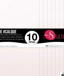 10 papiers Calque à embosser - 200g/m2 - H : 30,5 cm - N/A