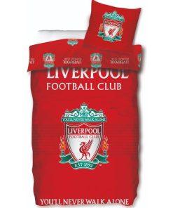 Housse De Couette Liverpool et Taie D'oreiller - 100% Coton - Rouge