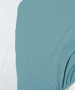 Lot de 2 housses matelas à langer blanc et bleu (50 x 75 cm) - Bleu