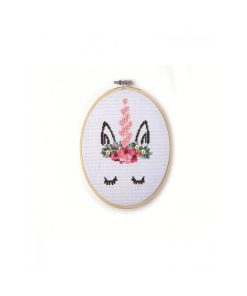 Kit Tambour A Broder Licorne En Bois - N/A