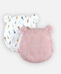 Set coussin ergonomique + 2 housses, et - Rose