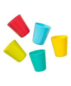 Lot de 5 gobelets en plastique 12 mois - Multicolore