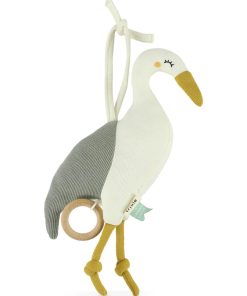 Peluche musicale tricot HERON - Beige