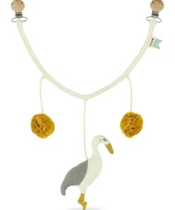 Jouet éveil poussette tricot HERON - Beige
