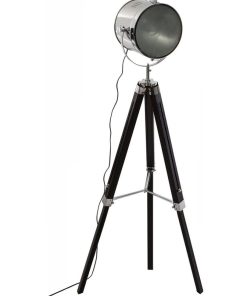 Lampadaire trépied Ebor noir H150 - Noir