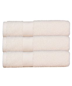 Lot De 3 Maxi Draps De Bain 100x150 Cm 500 Gr/m2 - Ecru