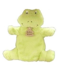 doudou Histoire d'ours Grenouille Vert HO2024 Marionnette - Vert