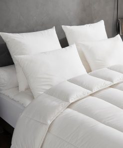 DODO - Lot de 2 Oreillers Confort Protect - Anti-Acariens - Moelleux - Blanc