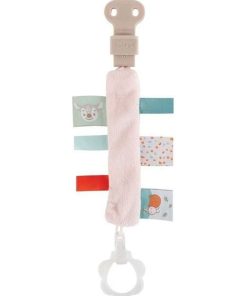 Doudou Nattou Faon Rose Attache tétine - Fanny & Oscar - Rose