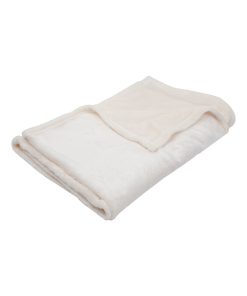 Couverture douce en flanelle 100x150 cm Écru - Beige