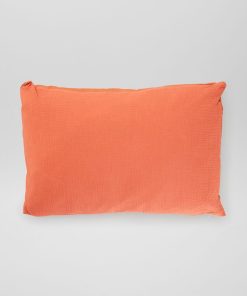 Coussin double gaze de coton - Ocre