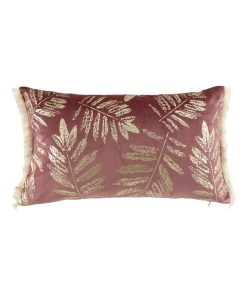Coussin franges Collection Tropic Adelore - Rose