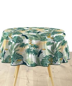 Nappe ronde D160 Textilia Guyana - Vert