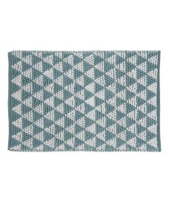Guy Levasseur - Tapis de bain en polycoton fantaisie bleu - Bleu