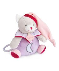 Doudou Babynat Chat Rose Luminescent Musical - - Rose
