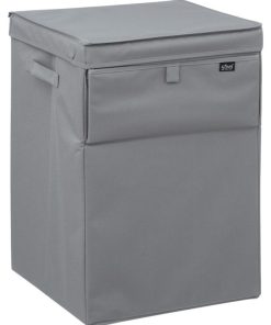 Panier à linge 65L empilable béton - Gris