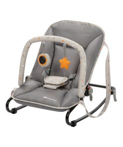 BEBECONFORT Starlight Transat bébé, inclinable, De la naissance à 9 mois (9kg), Warm grey - Gris Gris