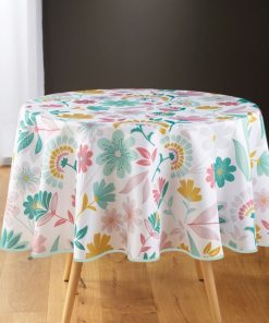 Nappe ronde D180 Indiana - Blanc