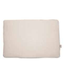 Oreiller plat en gaze de coton, Jeanne - Beige